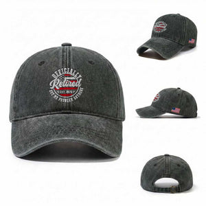 Retired 2026 Not My Problem Anymore US Flag Retirement Washed Cotton Baseball Cap