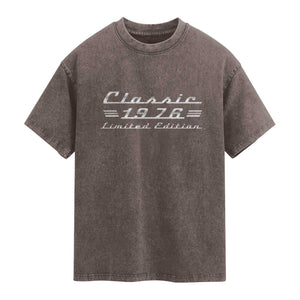 50th Birthday 1976 Limited Edition Classic Car Washed Cotton T-Shirt