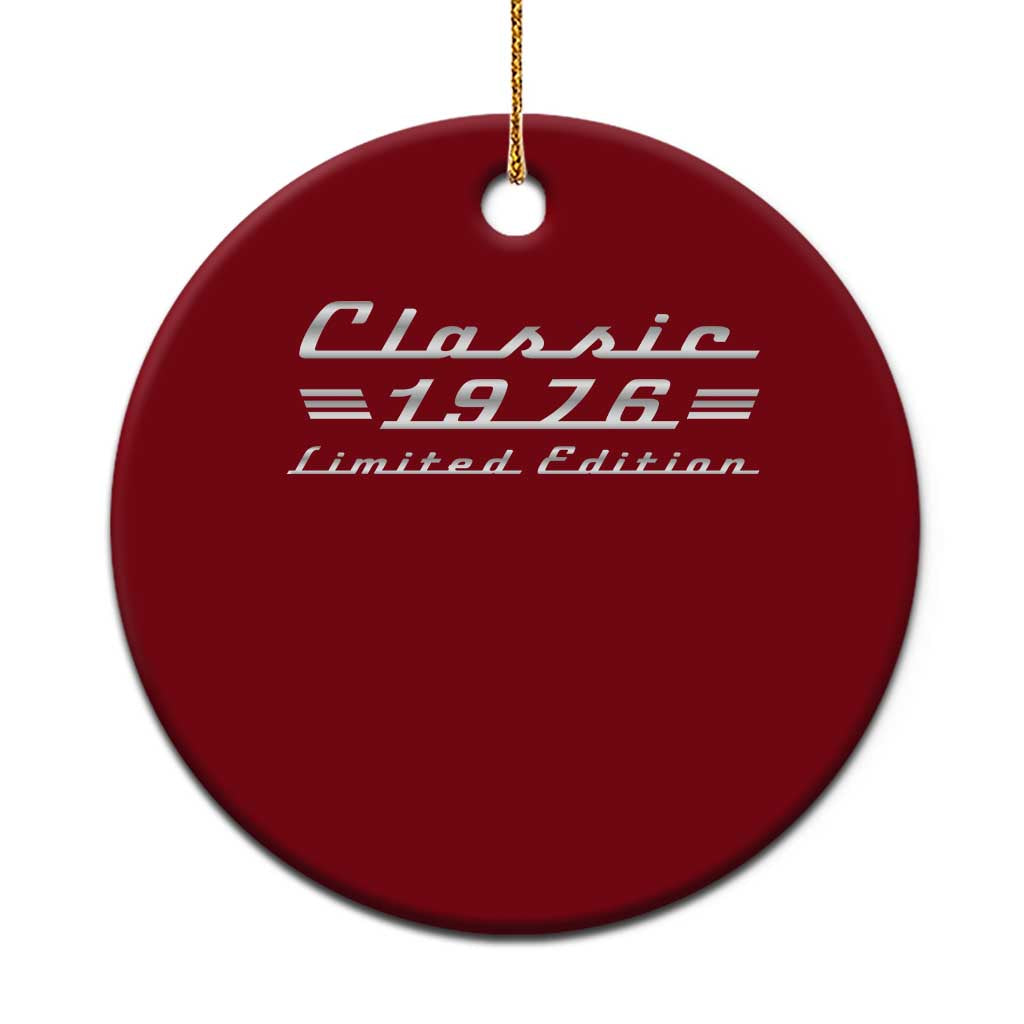50th Birthday 1976 Limited Edition Classic Car Ceramic Ornament