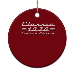 50th Birthday 1976 Limited Edition Classic Car Ceramic Ornament