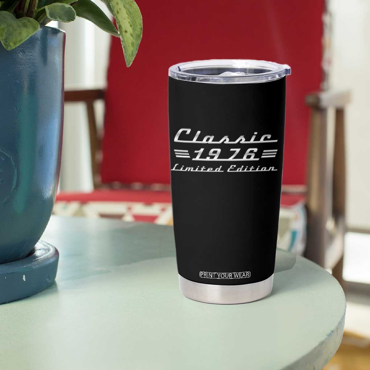 50th Birthday 1976 Limited Edition Classic Car Tumbler Cup