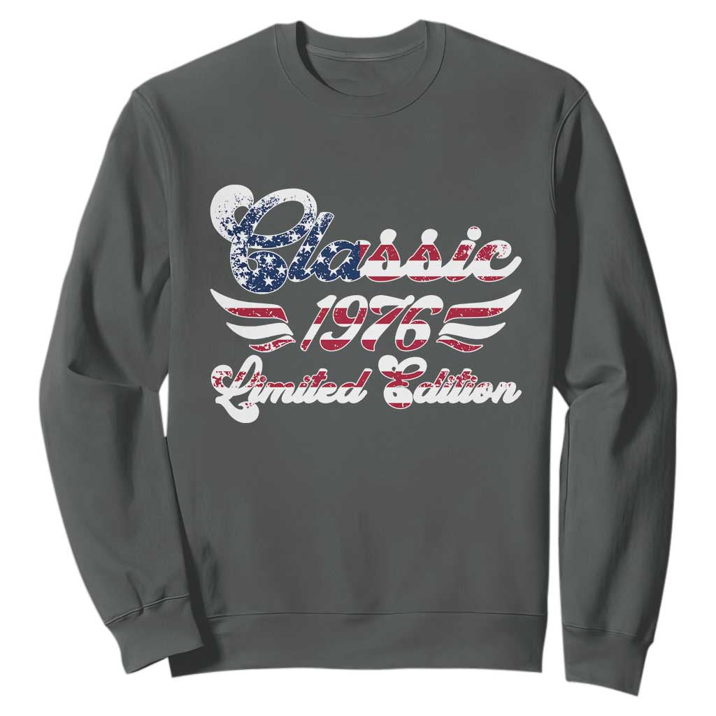 50th Birthday 1976 Limited Edition Classic Pony Car Inspo Sweatshirt