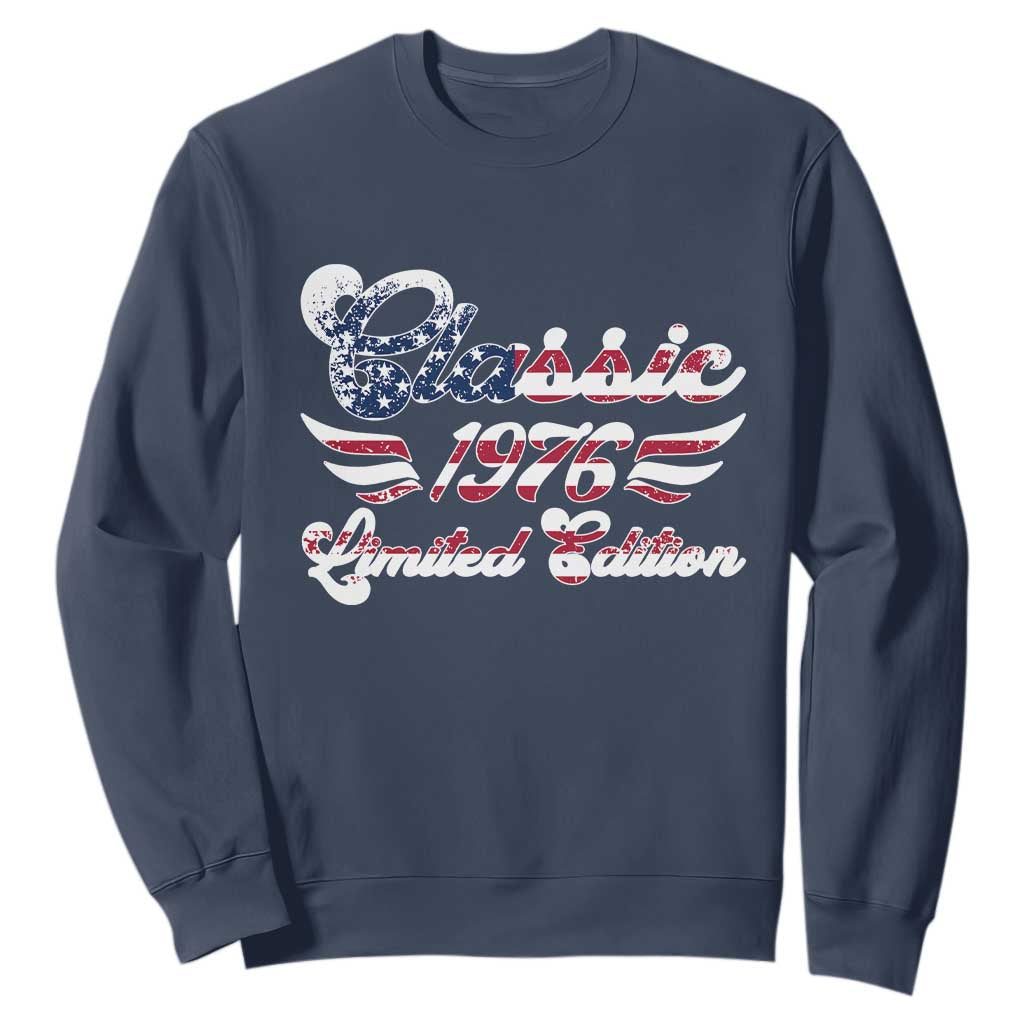 50th Birthday 1976 Limited Edition Classic Pony Car Inspo Sweatshirt