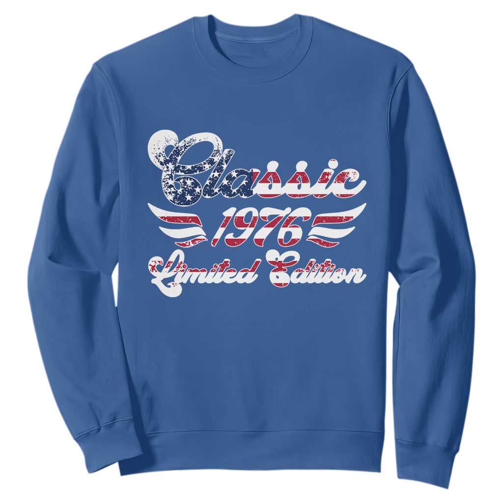 50th Birthday 1976 Limited Edition Classic Pony Car Inspo Sweatshirt