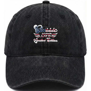 50th Birthday 1976 Limited Edition Classic Pony Car Inspo Washed Cotton Baseball Cap