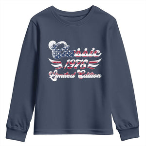 50th Birthday 1976 Limited Edition Classic Pony Car Inspo Youth Sweatshirt