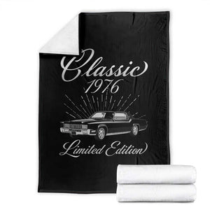 60th Birthday 1991 Limited Edition Throw Blanket Vintage Classic American Luxury Car