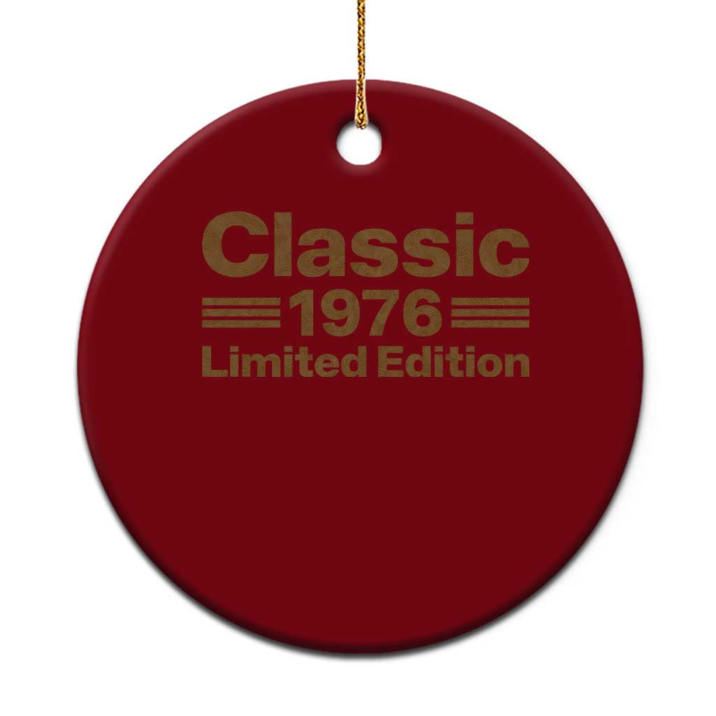 50th Birthday 1976 Limited Edition WWII Military Utility Vehicle Inspo Ceramic Ornament