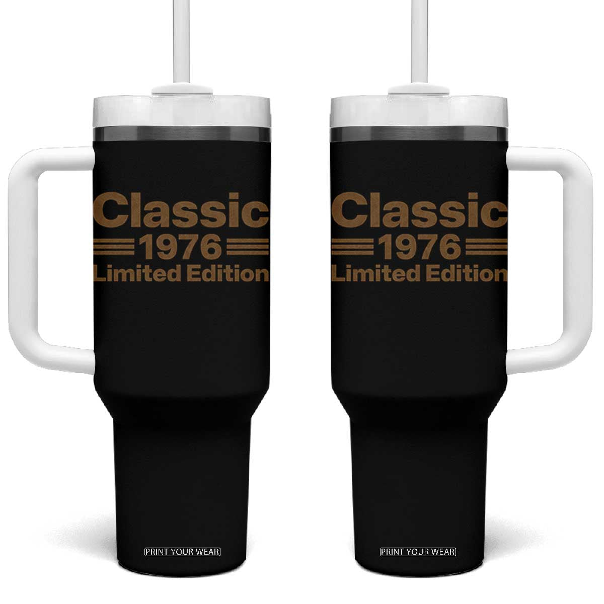 50th Birthday 1976 Limited Edition WWII Military Utility Vehicle Inspo Tumbler With Handle