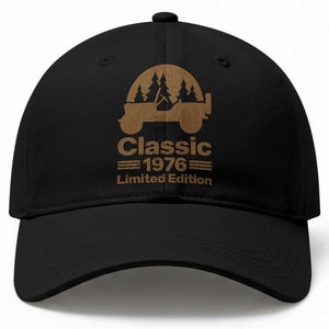 50th Birthday 1976 Limited Edition WWII Military Utility Vehicle Baseball Cap