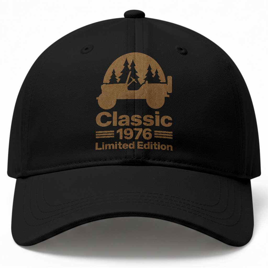 50th Birthday 1976 Limited Edition WWII Military Utility Vehicle Baseball Cap