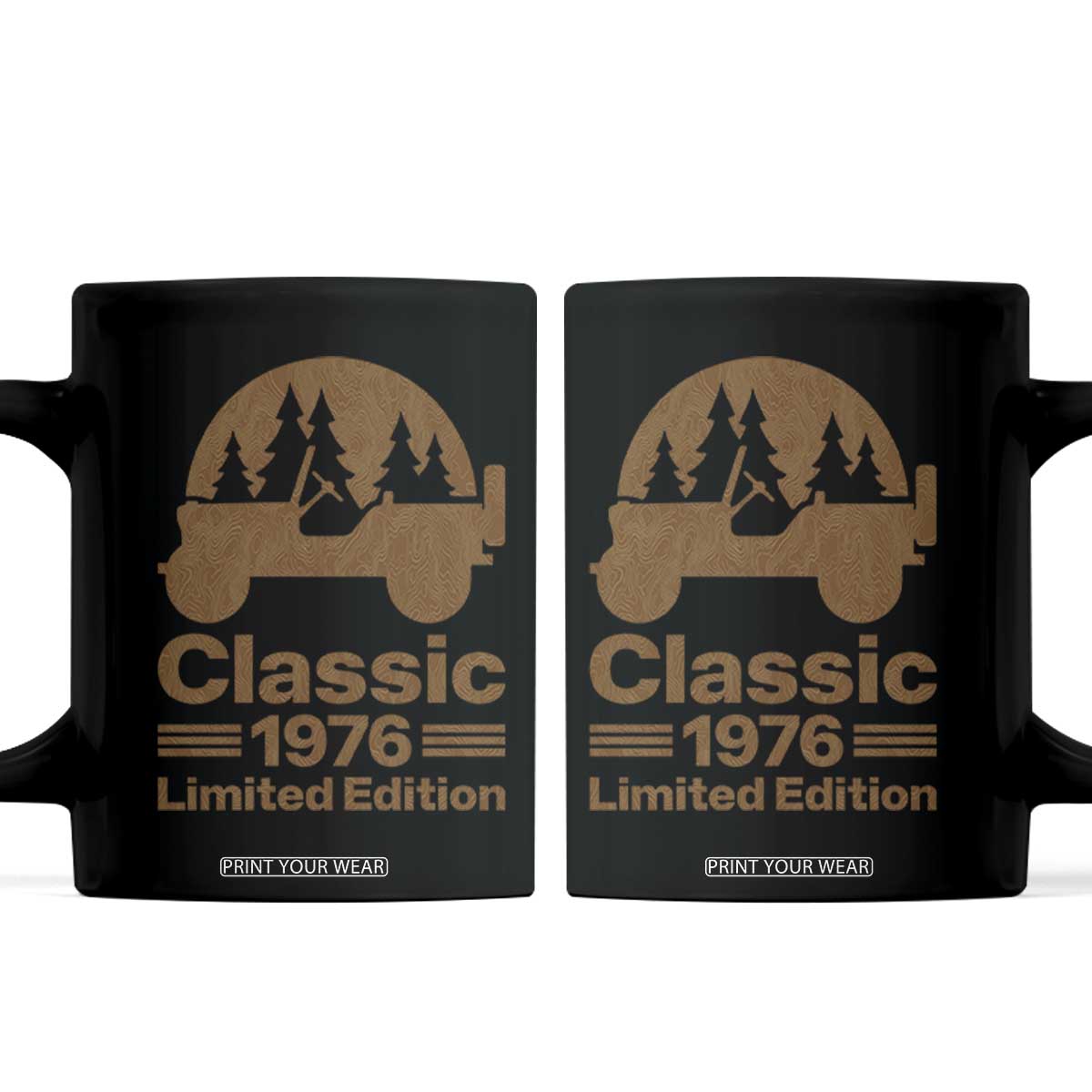 50th Birthday 1976 Limited Edition WWII Military Utility Vehicle Coffee Mug