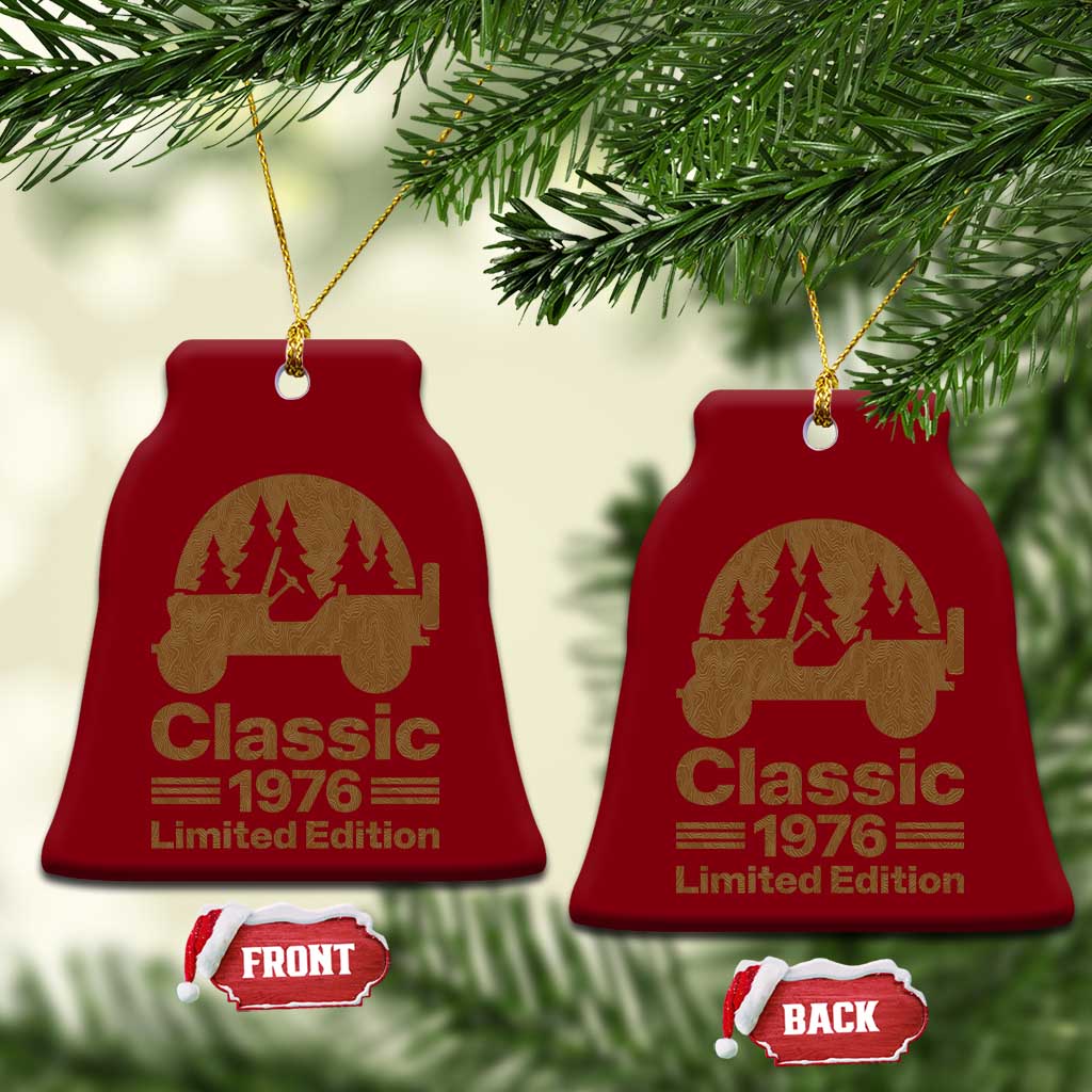 50th Birthday 1976 Limited Edition WWII Military Utility Vehicle Ceramic Ornament