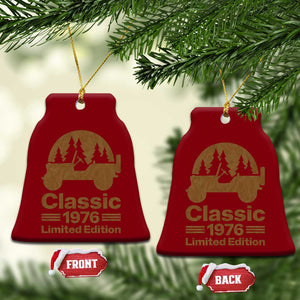 50th Birthday 1976 Limited Edition WWII Military Utility Vehicle Ceramic Ornament