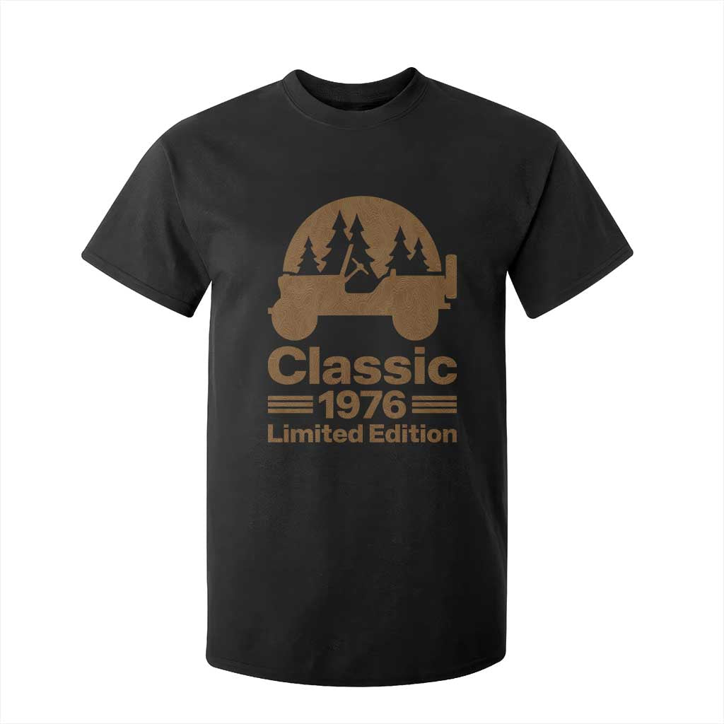 50th Birthday 1976 Limited Edition WWII Military Utility Vehicle T Shirt For Kid