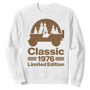 50th Birthday 1976 Limited Edition WWII Military Utility Vehicle Sweatshirt