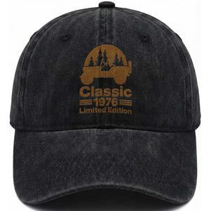 50th Birthday 1976 Limited Edition WWII Military Utility Vehicle Washed Cotton Baseball Cap