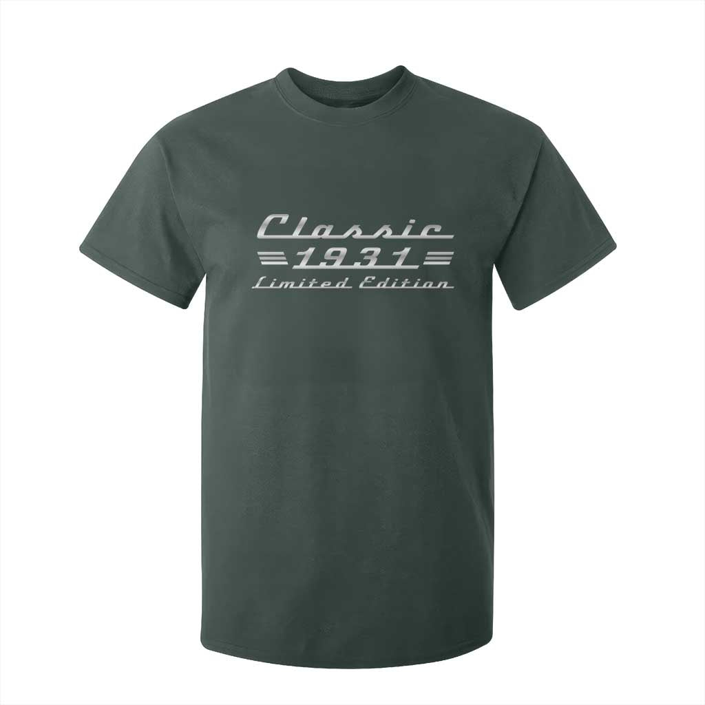 95th Birthday 1931 Limited Edition Classic Car T Shirt For Kid
