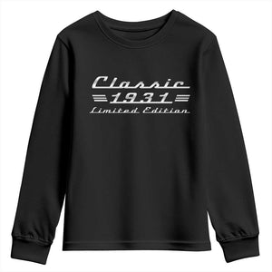 95th Birthday 1931 Limited Edition Classic Car Youth Sweatshirt