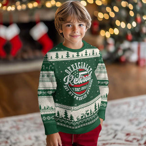 Retired 2028 Not My Problem Anymore US Flag Retirement Ugly Christmas Sweater