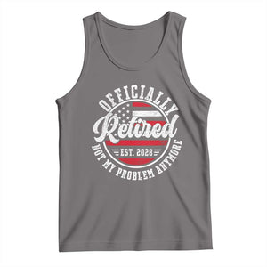 Retired 2028 Not My Problem Anymore US Flag Retirement Tank Top