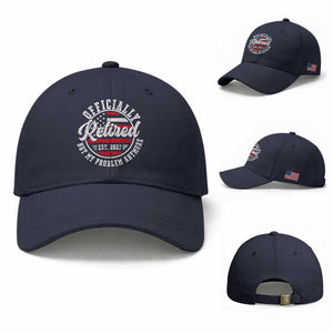 Retired 2027 Not My Problem Anymore US Flag Retirement Baseball Cap