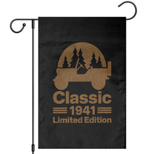 85th Birthday 1941 Limited Edition WWII Military Utility Vehicle Garden Flag