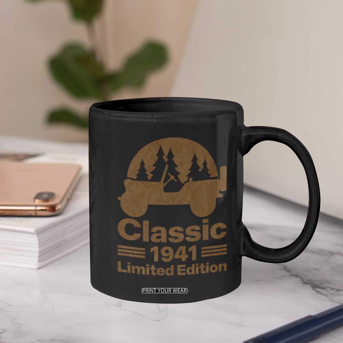 85th Birthday 1941 Limited Edition WWII Military Utility Vehicle Coffee Mug