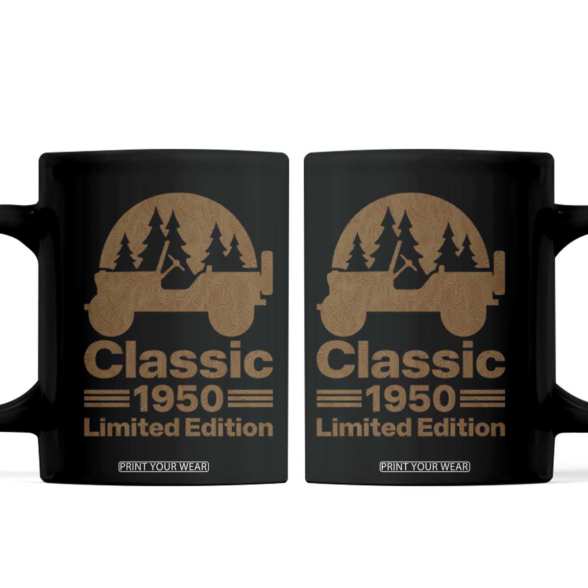 76th Birthday 1950 Limited Edition WWII Military Utility Vehicle Coffee Mug