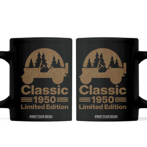 76th Birthday 1950 Limited Edition WWII Military Utility Vehicle Coffee Mug
