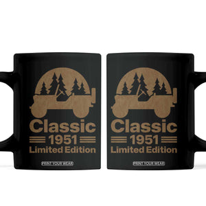 75th Birthday 1951 Limited Edition WWII Military Utility Vehicle Coffee Mug
