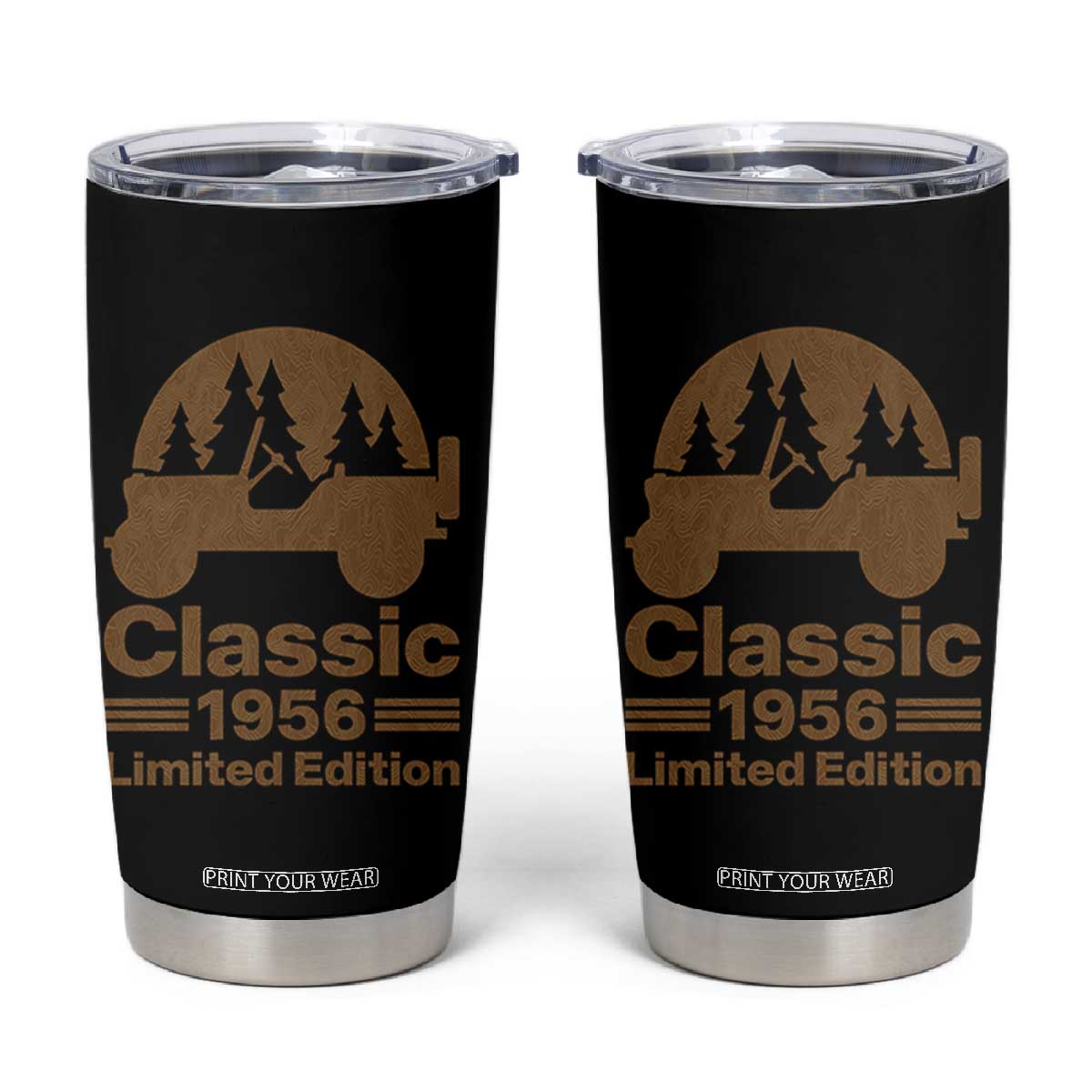 70th Birthday 1956 Limited Edition WWII Military Utility Vehicle Tumbler Cup
