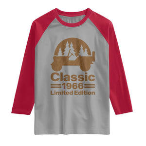 60th Birthday 1966 Limited Edition WWII Military Utility Vehicle Raglan Shirt