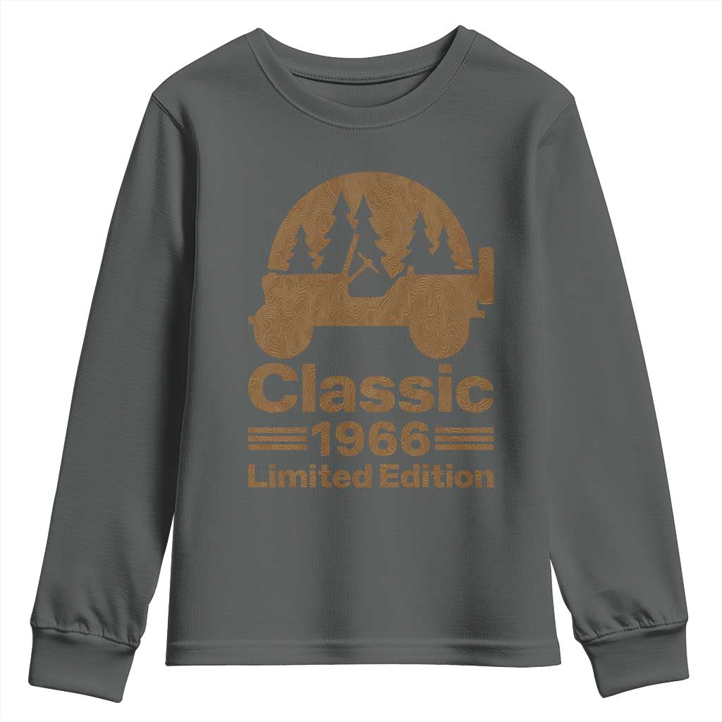 60th Birthday 1966 Limited Edition WWII Military Utility Vehicle Youth Sweatshirt