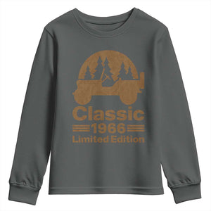60th Birthday 1966 Limited Edition WWII Military Utility Vehicle Youth Sweatshirt