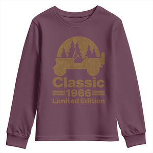 60th Birthday 1966 Limited Edition WWII Military Utility Vehicle Youth Sweatshirt