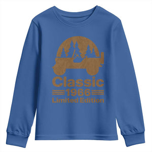 60th Birthday 1966 Limited Edition WWII Military Utility Vehicle Youth Sweatshirt
