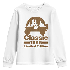 60th Birthday 1966 Limited Edition WWII Military Utility Vehicle Youth Sweatshirt