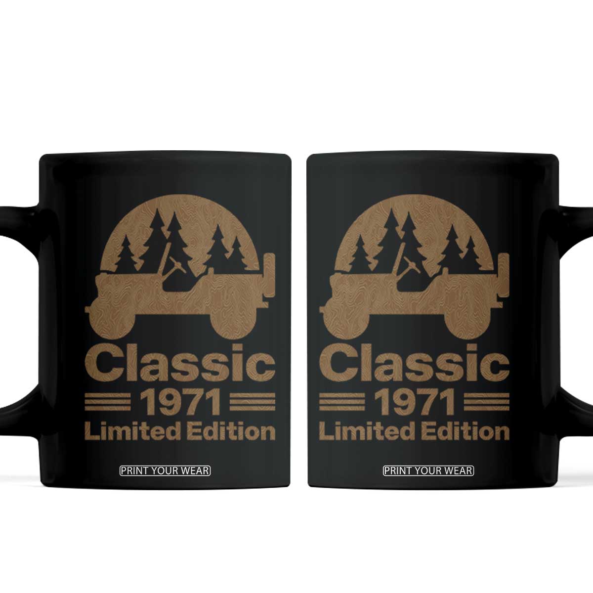 55th Birthday 1971 Limited Edition WWII Military Utility Vehicle Coffee Mug