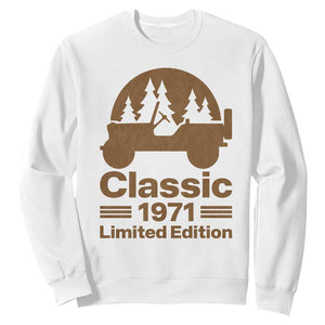 55th Birthday 1971 Limited Edition WWII Military Utility Vehicle Sweatshirt