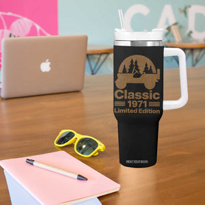 55th Birthday 1971 Limited Edition WWII Military Utility Vehicle Tumbler With Handle