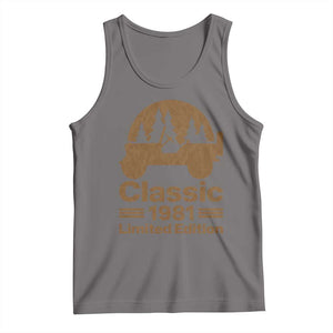 45th Birthday 1981 Limited Edition WWII Military Utility Vehicle Tank Top