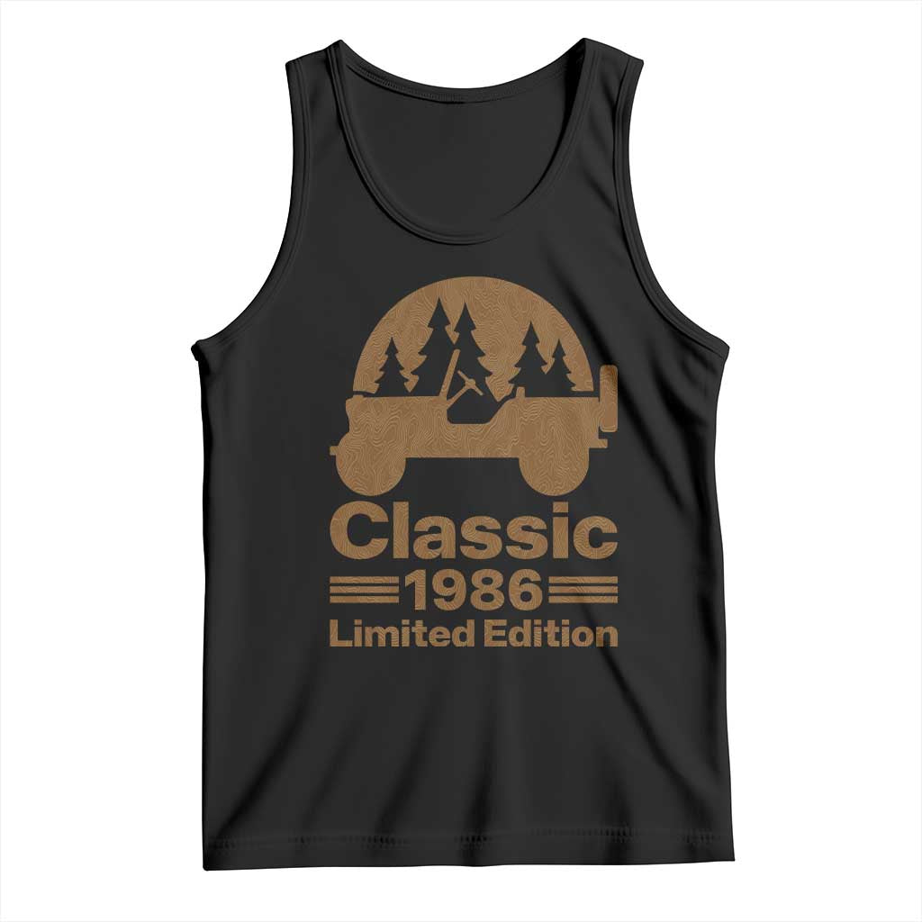 40th Birthday 1986 Limited Edition WWII Military Utility Vehicle Tank Top
