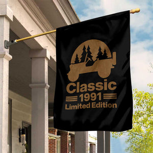35th Birthday 1991 Limited Edition WWII Military Utility Vehicle Garden Flag