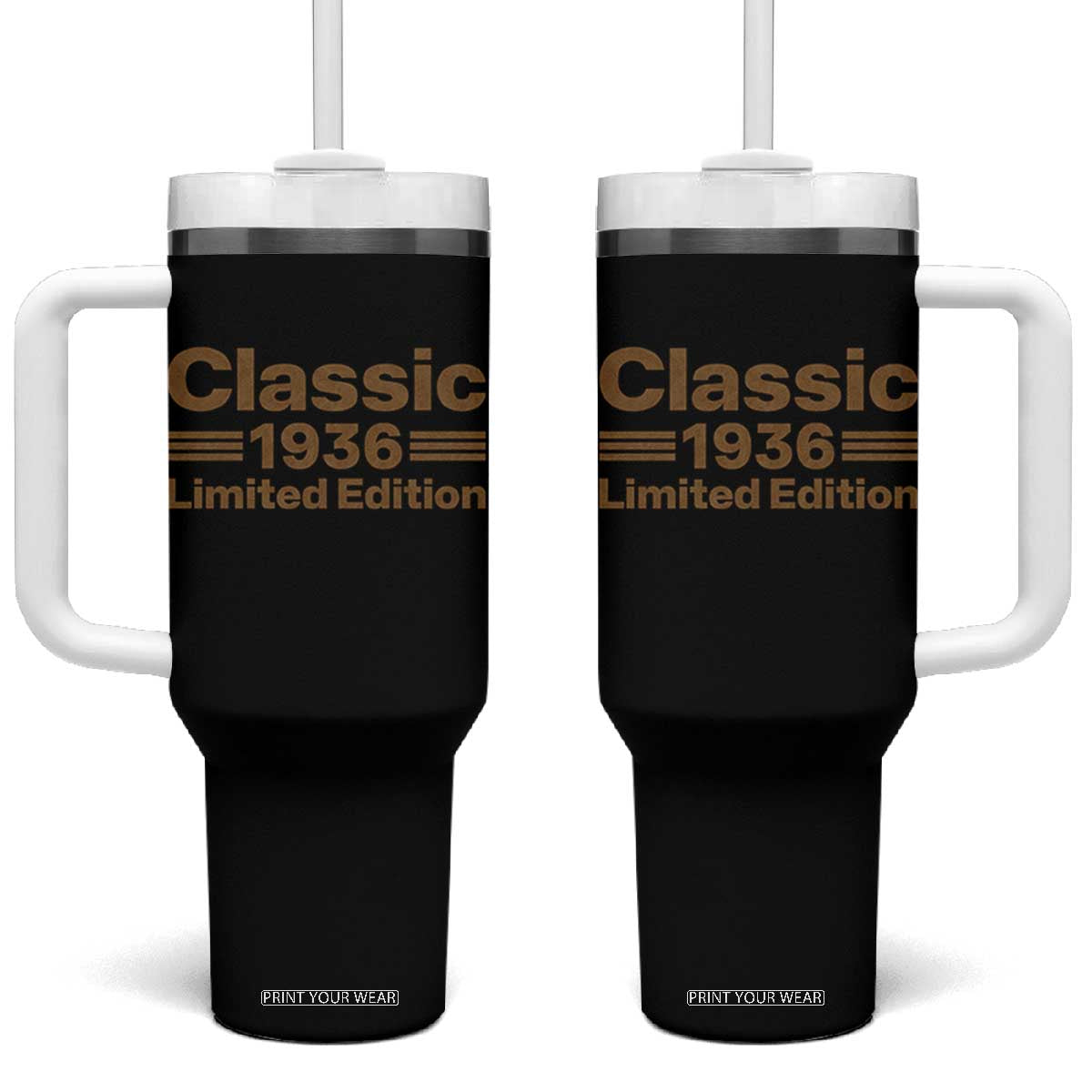 90th Birthday 1936 Limited Edition WWII Military Utility Vehicle Inspo Tumbler With Handle