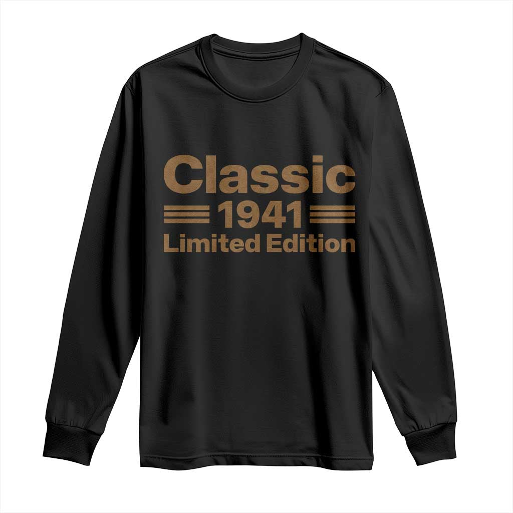 85th Birthday 1941 Limited Edition WWII Military Utility Vehicle Inspo Long Sleeve Shirt