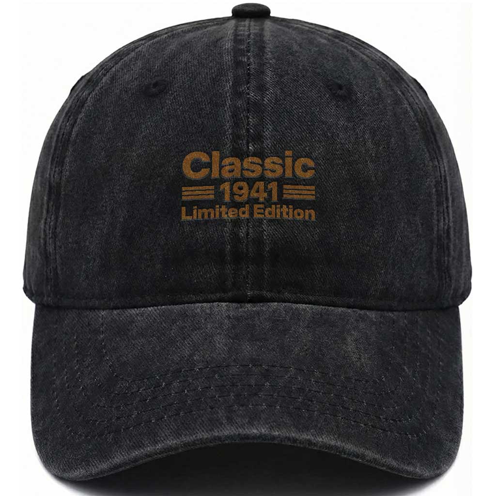 85th Birthday 1941 Limited Edition WWII Military Utility Vehicle Inspo Washed Cotton Baseball Cap