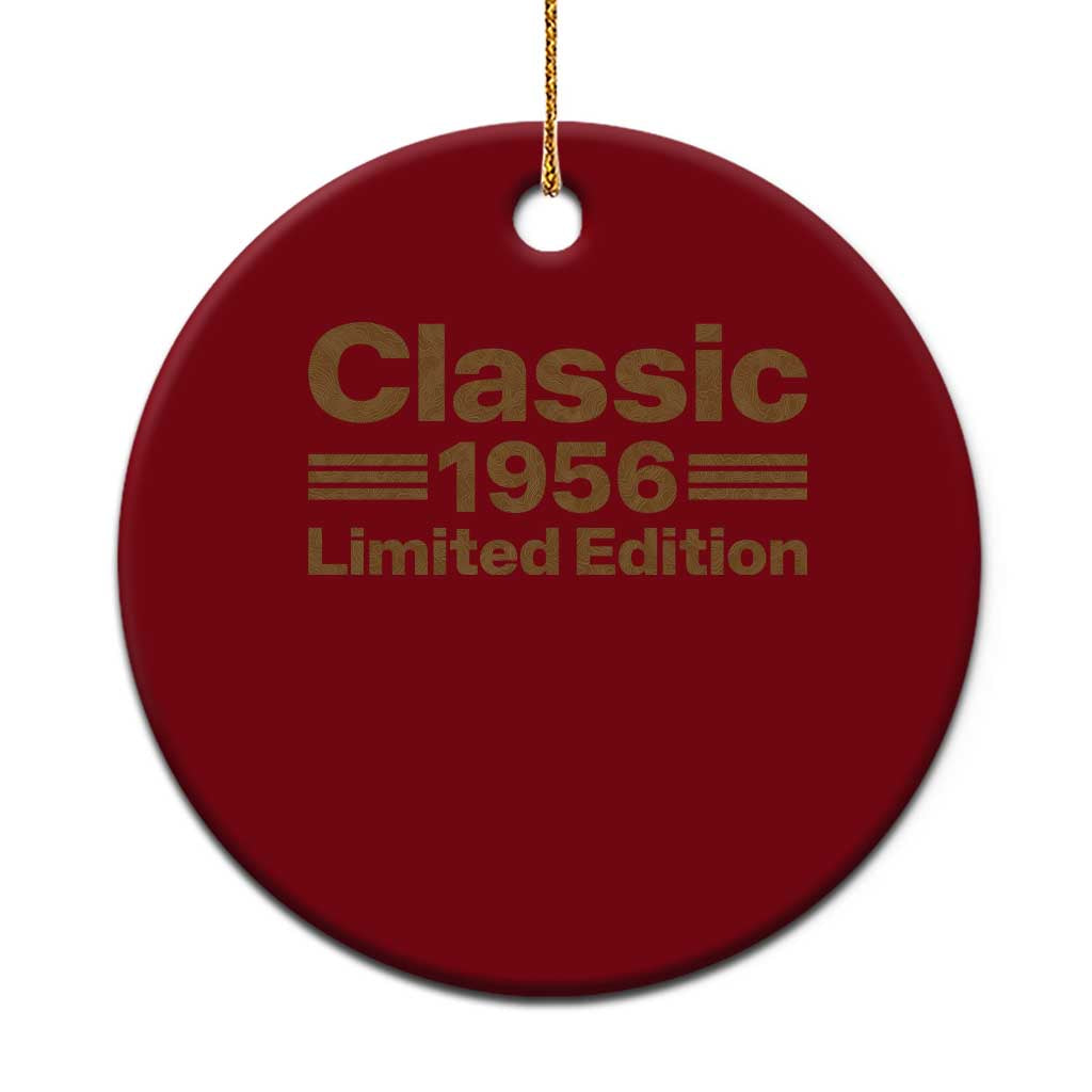 70th Birthday 1956 Limited Edition WWII Military Utility Vehicle Inspo Ceramic Ornament