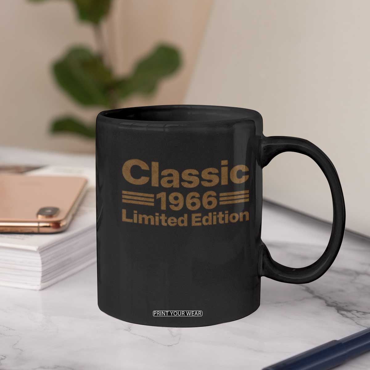 60th Birthday 1966 Limited Edition WWII Military Utility Vehicle Inspo Coffee Mug