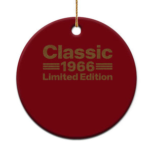 60th Birthday 1966 Limited Edition WWII Military Utility Vehicle Inspo Ceramic Ornament